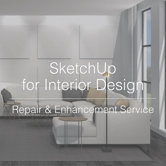 SketchUp interior design model service in London