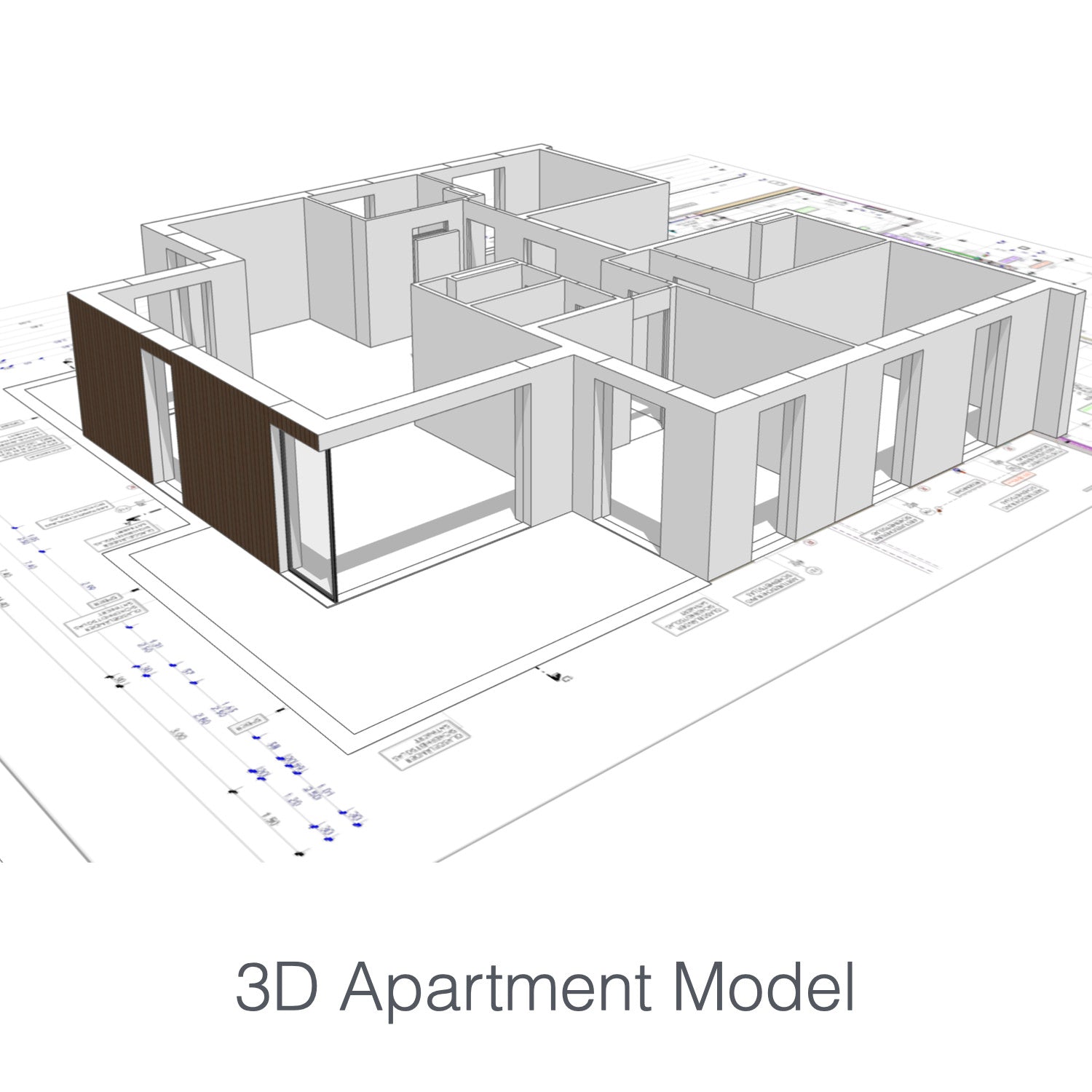 SketchUp 3D model making services for interior design