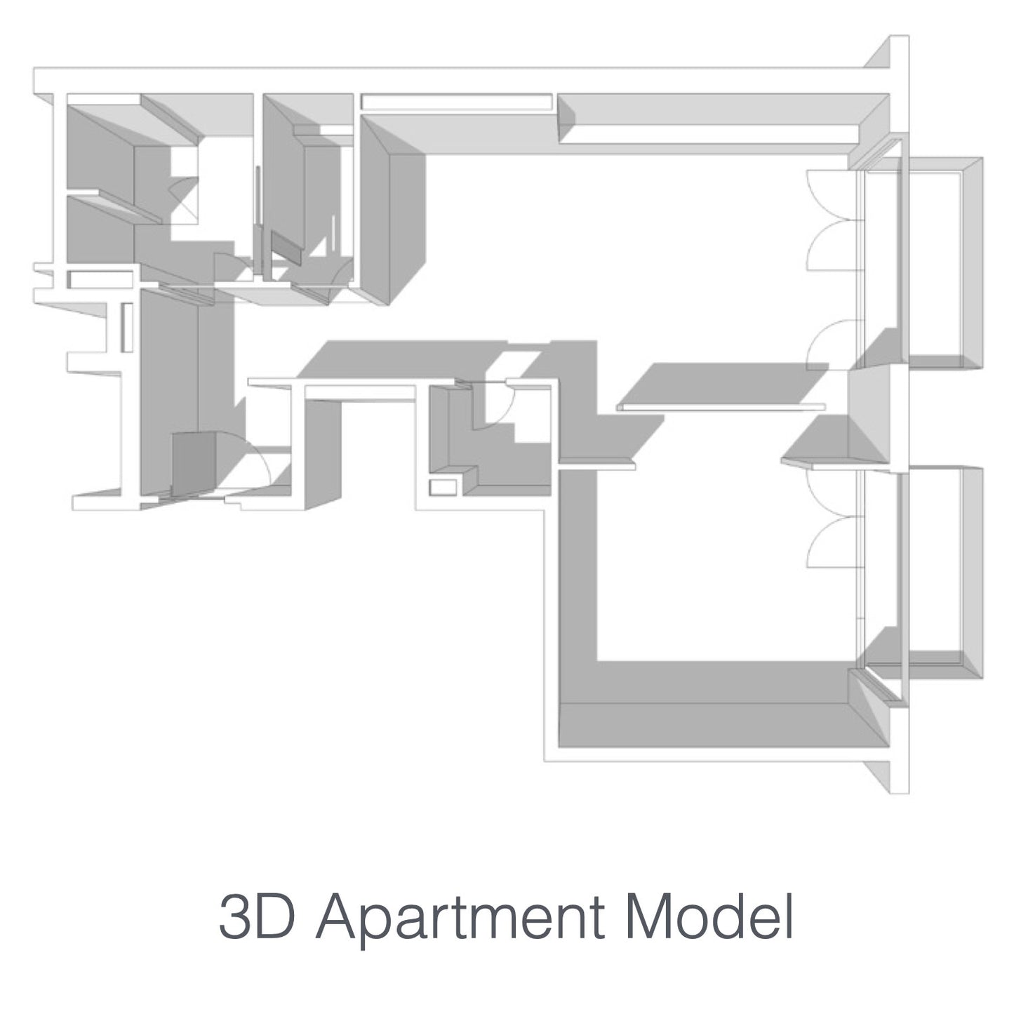 SketchUp 3D model making services for interior design