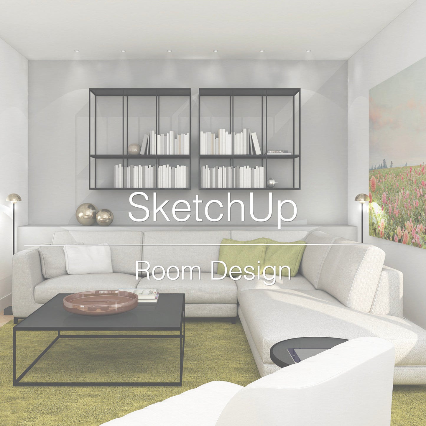 SketchUp 3D model services for interior design