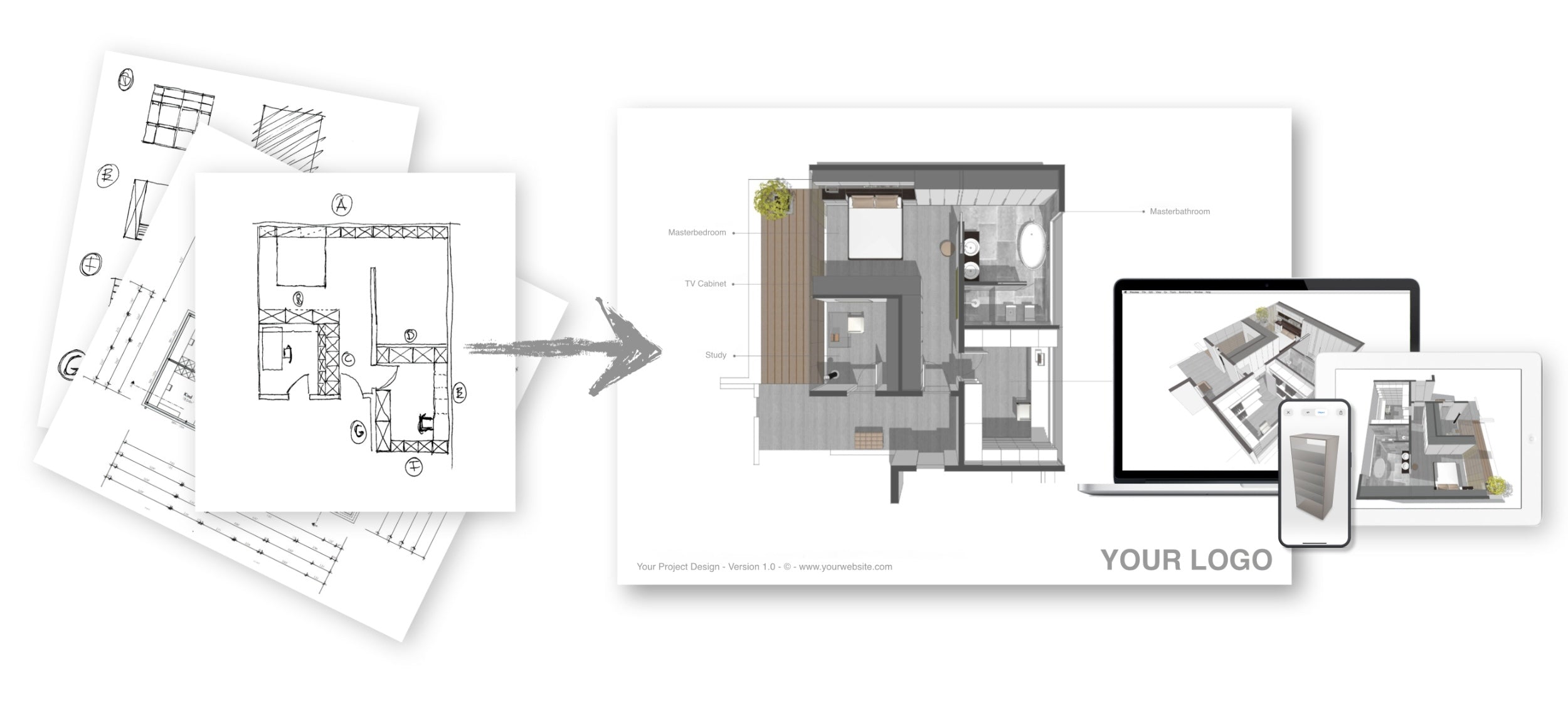 SketchUp 3D Interior Design Visualisation Services in London