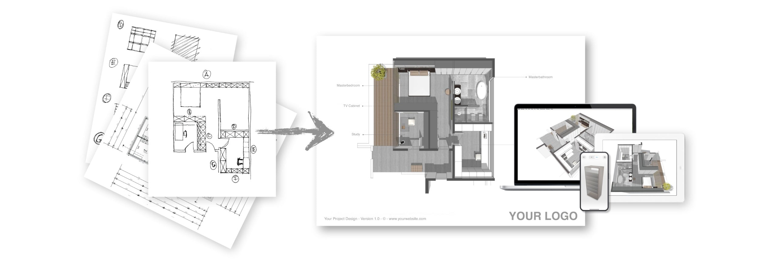 SketchUp 3D Interior Design Visualisation Services in London